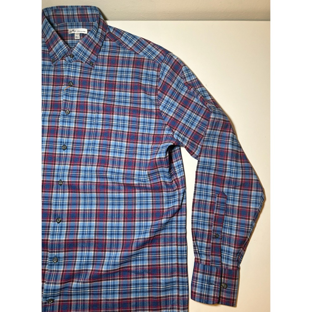 Peter Millar Crown Sport Button Down Plaid Shirt | NWT | Large - Picture 10 of 11